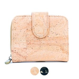 Eco-Chic Women's Wallet in Dual Colors with Vintage Bronze Zipper BAG-2305