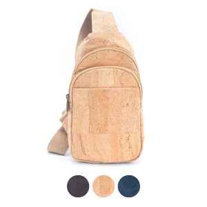 Natural Brown and Black Men's Sling Bag: Stylish BAG-2273