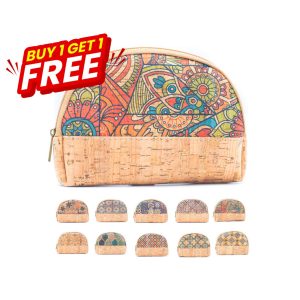 BUY 1 GET 1 FREE: （5units）semicircle coin purse  BAG-044